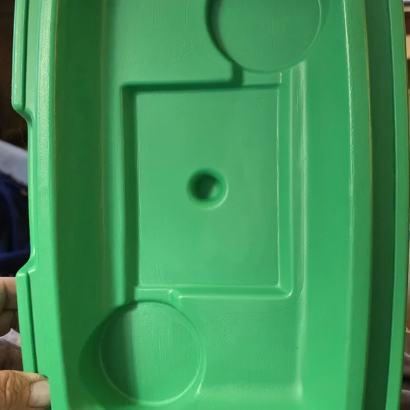 Colman Oscar Cooler Vintage #5274 White Green Lid 14x9.5x15 1983 EUC - Picture 11 of 13